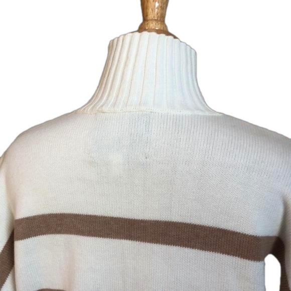 KERRI ROSENTHAL Cotton Cashmere Blend Striped Marlow Wide Stripe Sweater Small - Picture 13 of 15
